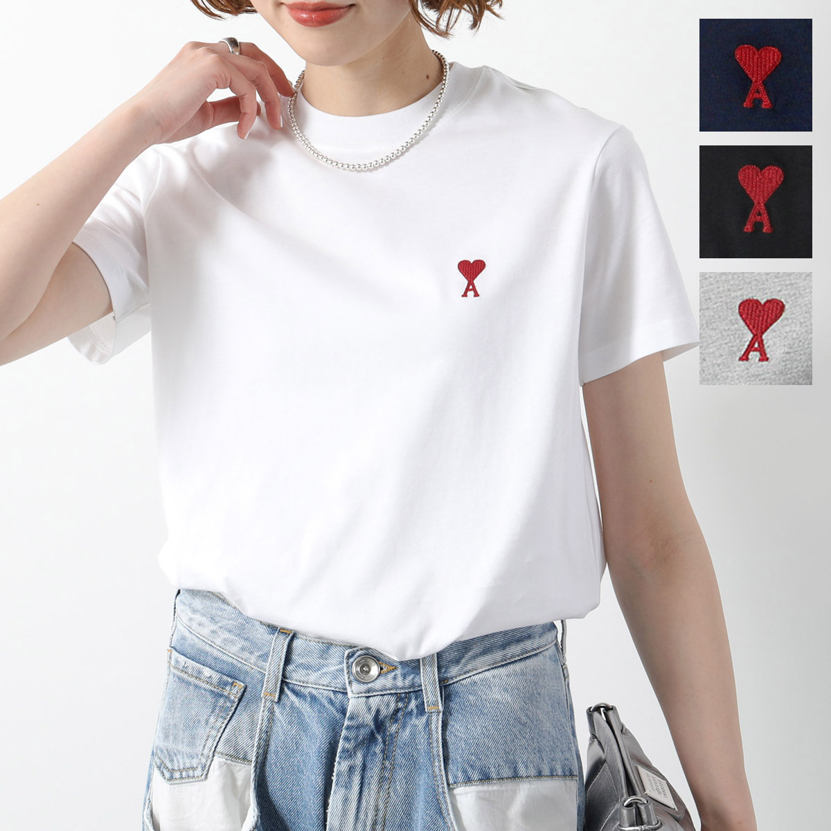 White Ami De Coeur T-Shirt | AMI PARIS