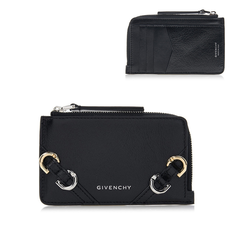 関税負担なし☆GIVENCHY ヴォワイユー ジップ付きカードホルダー