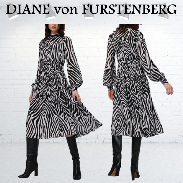 【DIANE von FURSTENBERG】アニマル柄 ドレス [エレガント★]