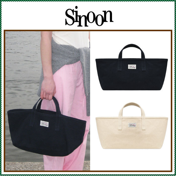 【Sinoon】 Rose Label Point Tote Bag / 追跡付