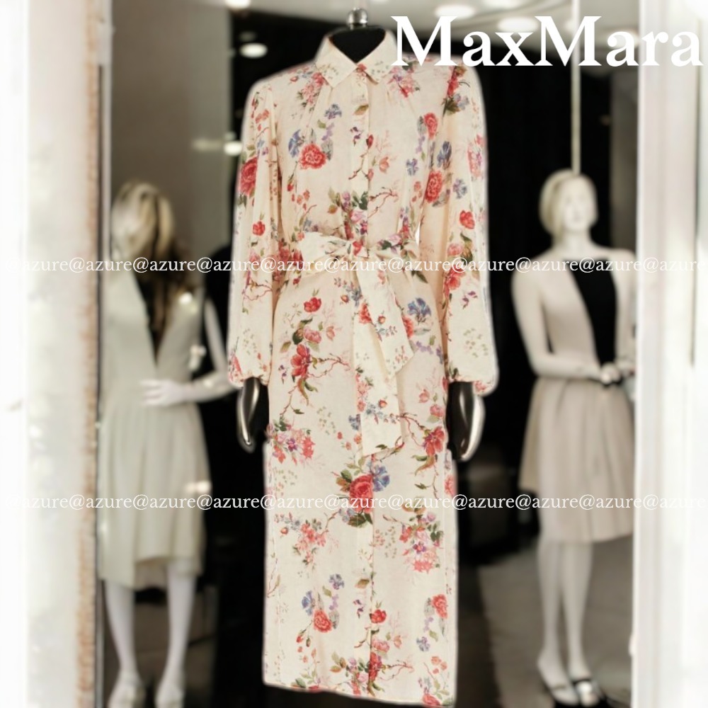 直営♪Weekend Max Mara シルク 花柄 ワイドスカート WALES