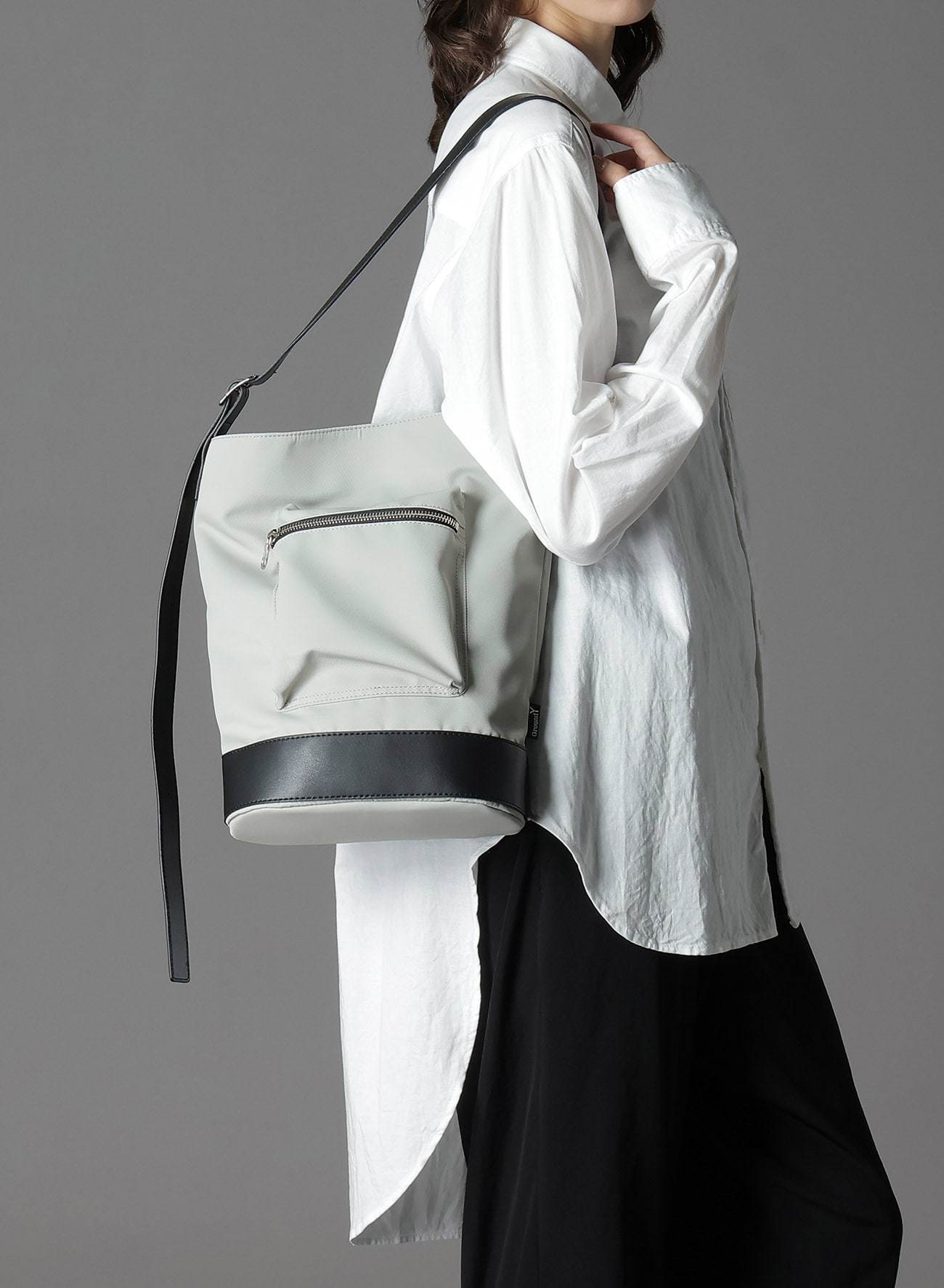 【ヨウジヤマモト/Ground Y】FULLDULL NYLON 2WAY SHOULDER BAG