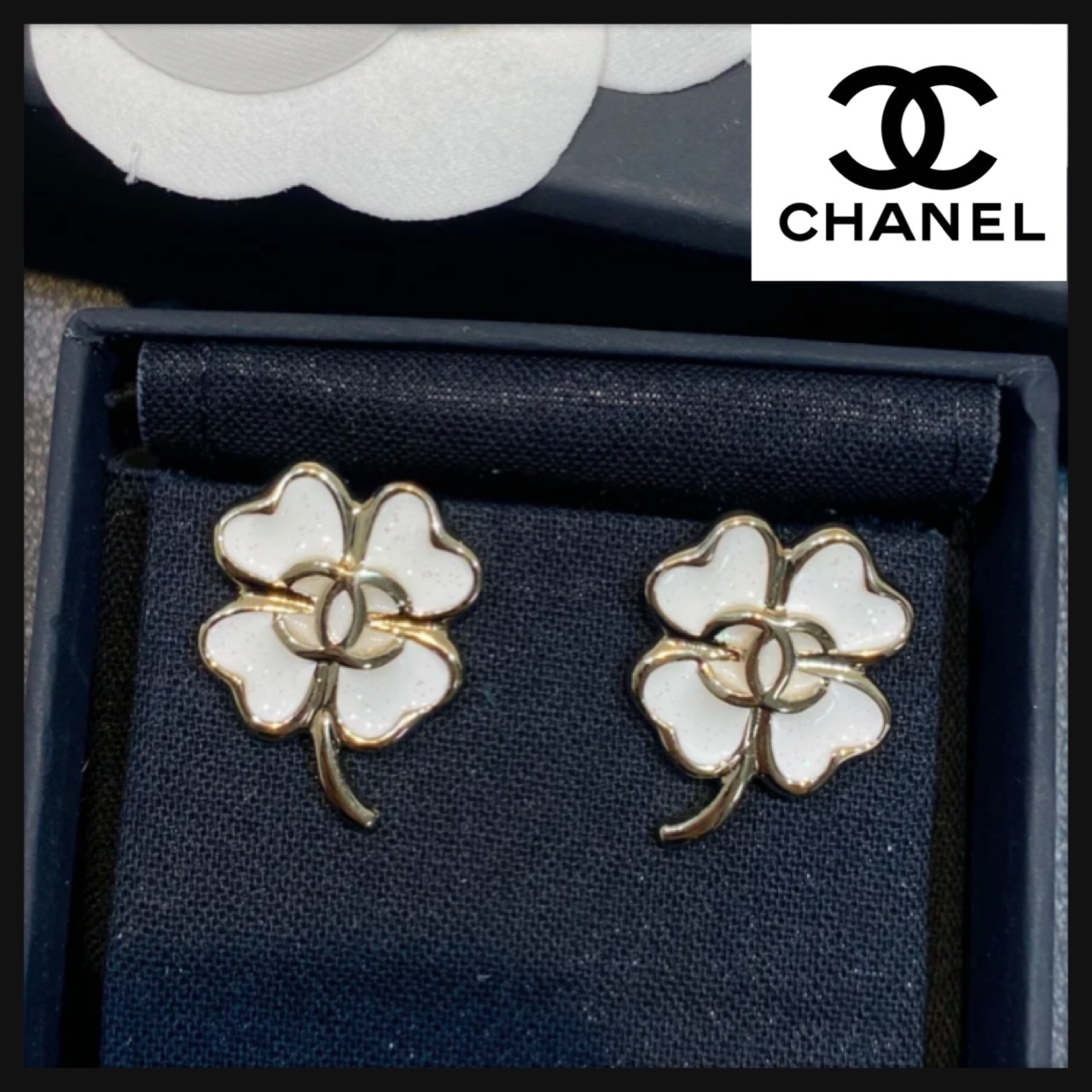 品揃え豊富で 耳元華やかに☆】CHANEL クローバー ピアス アクセサリー