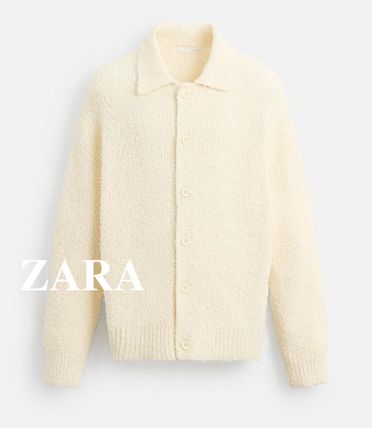 ベージュ系 ZARA(ザラ) カーディガン(メンズ) - 海外通販のBUYMA