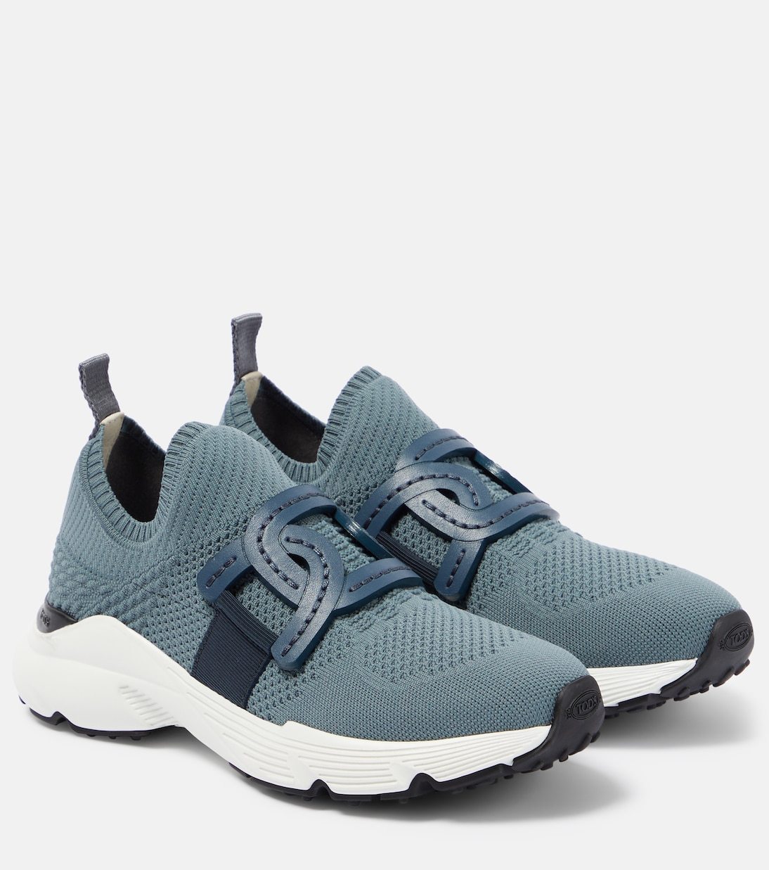 【Tod's】ケイトレザートリムニットスニーカー