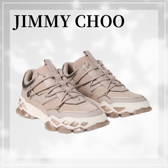 JIMMY CHOO☆ ダイヤモンド X II M トープ スニーカー