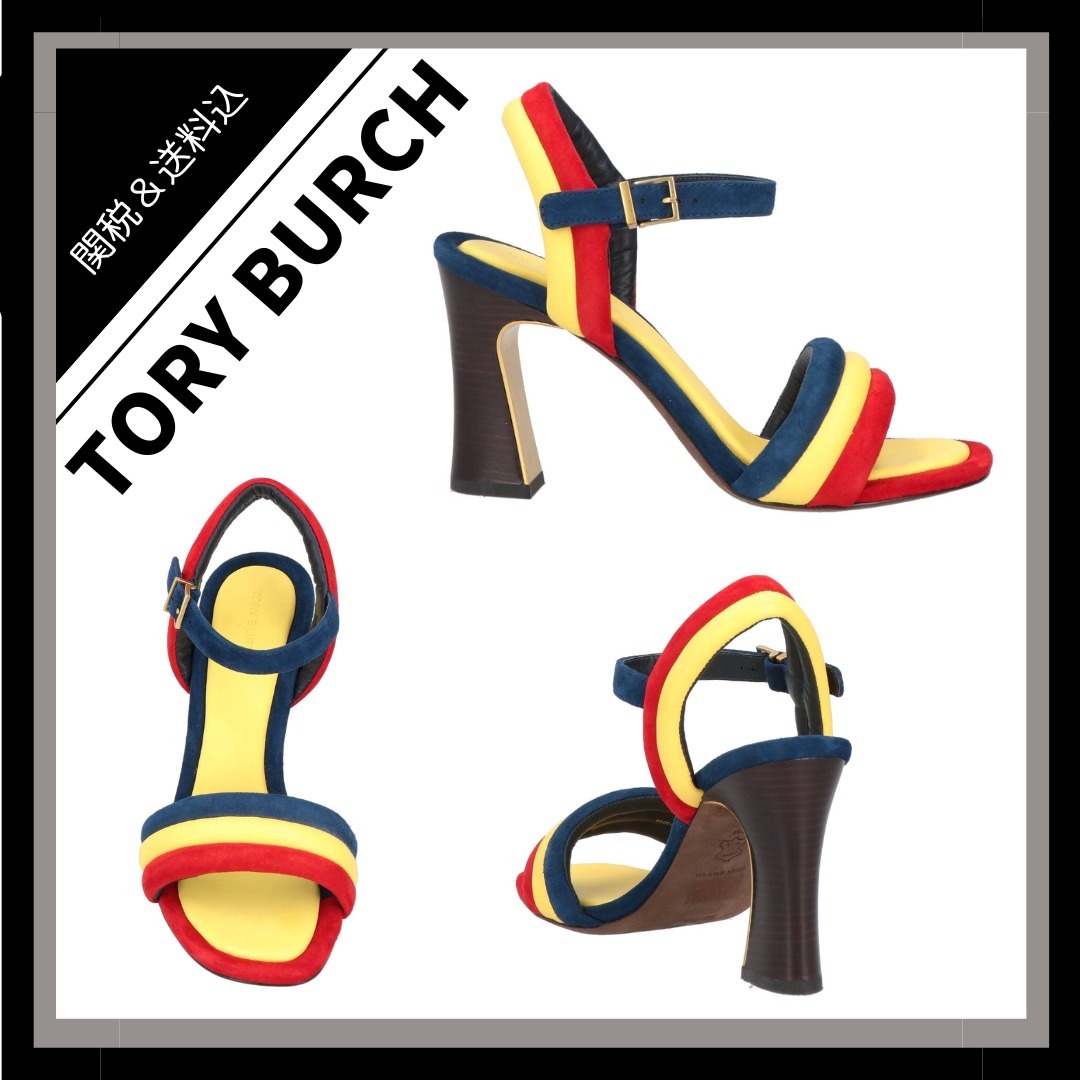 *TORY BURCH*レザー ジュートソール サンダル