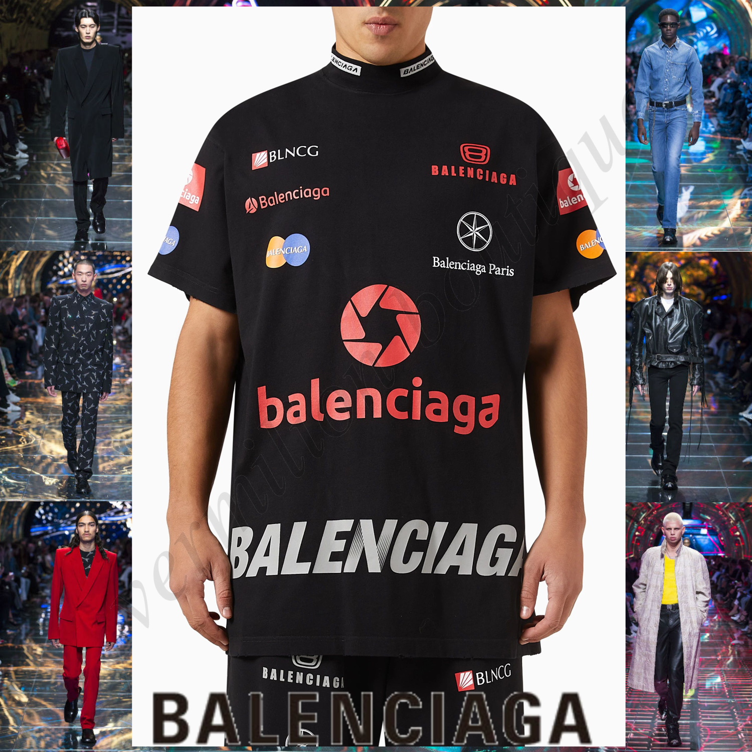 BALENCIAGA トップリーグ オーバーサイズ 半袖Tシャツ