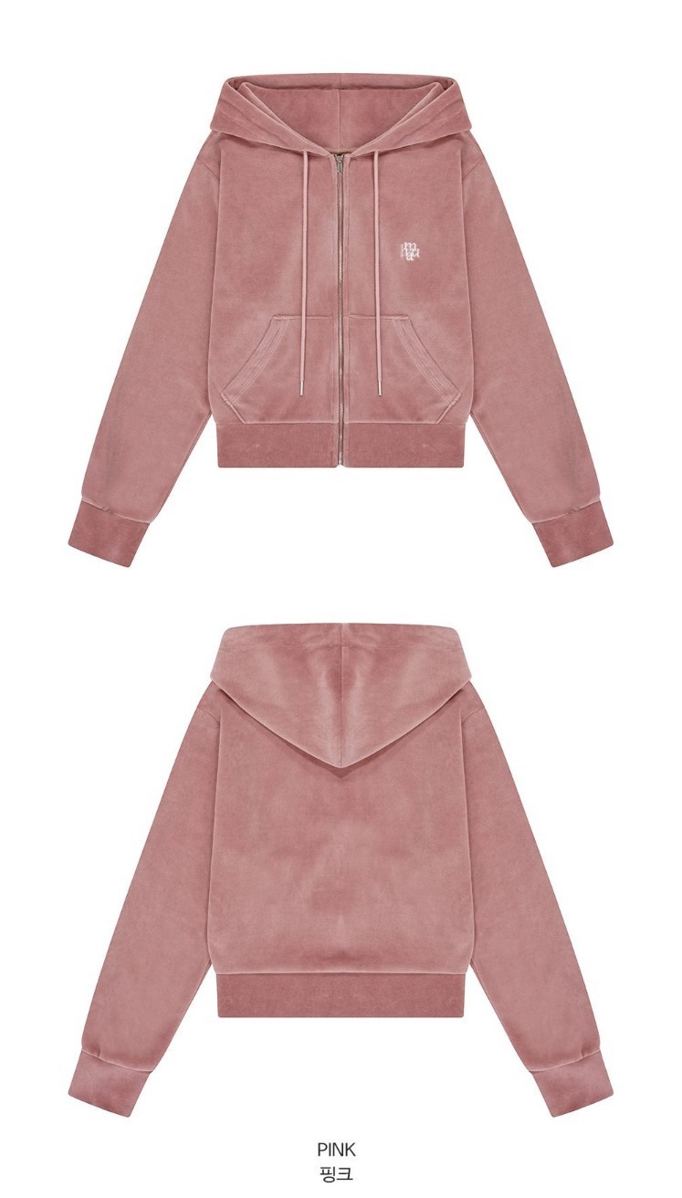 ☆MUAHMUAH☆VELOUR TRAINING HOODZIPUP SKIRT SET UP セット