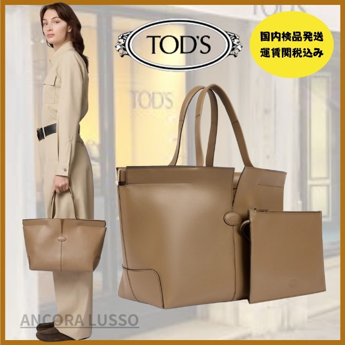 新着！【Tod's】フォリオ レザー バッグ ミディアム
