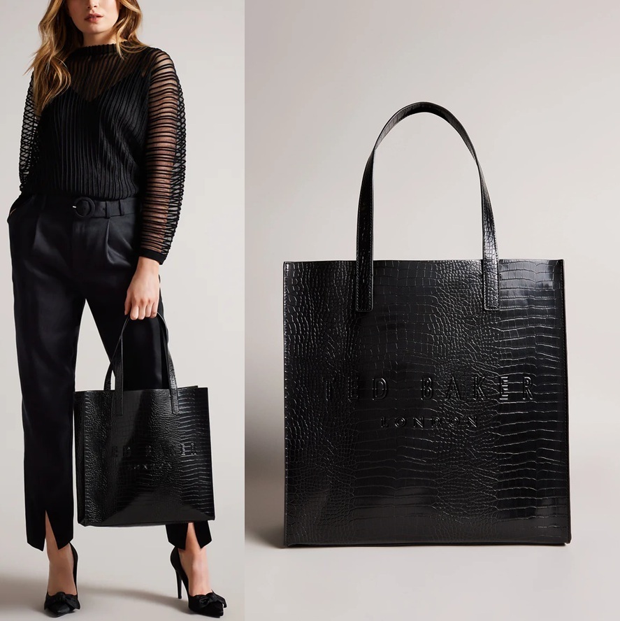 TED BAKER Croccon クロコ お洒落トート LARGE