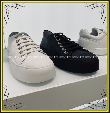 【CHANEL】シャネル シンプルスニーカー ロゴ  厚底
