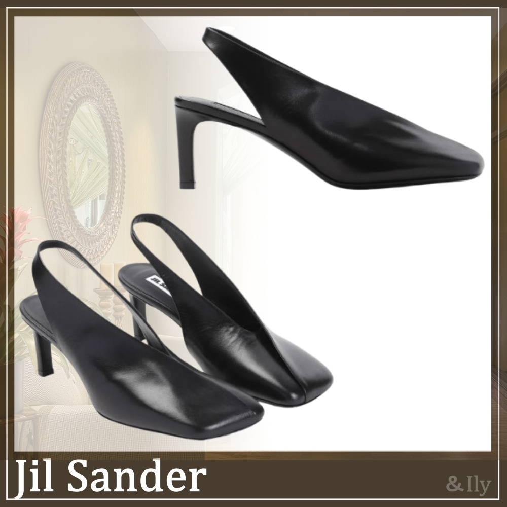 【送関込】Jil Sander☆ジルサンダー レザー ハイヒールパンプス