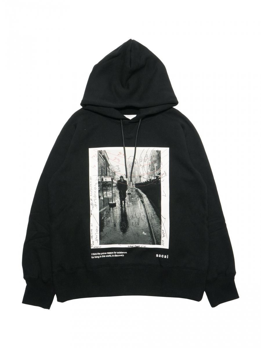 すぐ届く！ sacai James Dean フォト フーディー ブラック