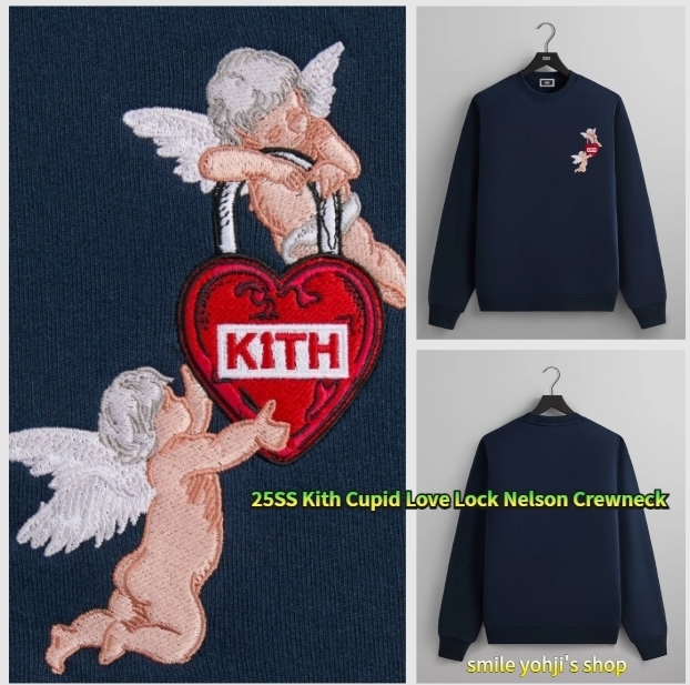 ★25SS 最新作★Kith Cupid Love Lock Nelson Crewneck