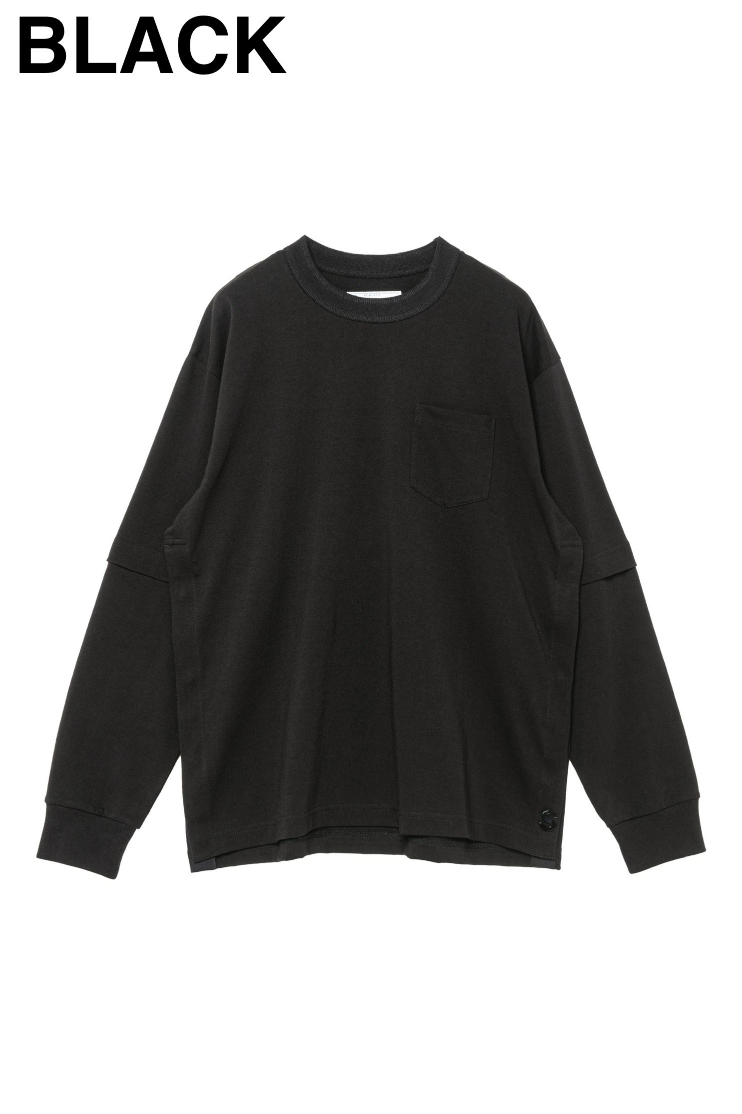 大人気☆sacai s Cotton Jersey L/S T-Shirt☆シンプル 長袖