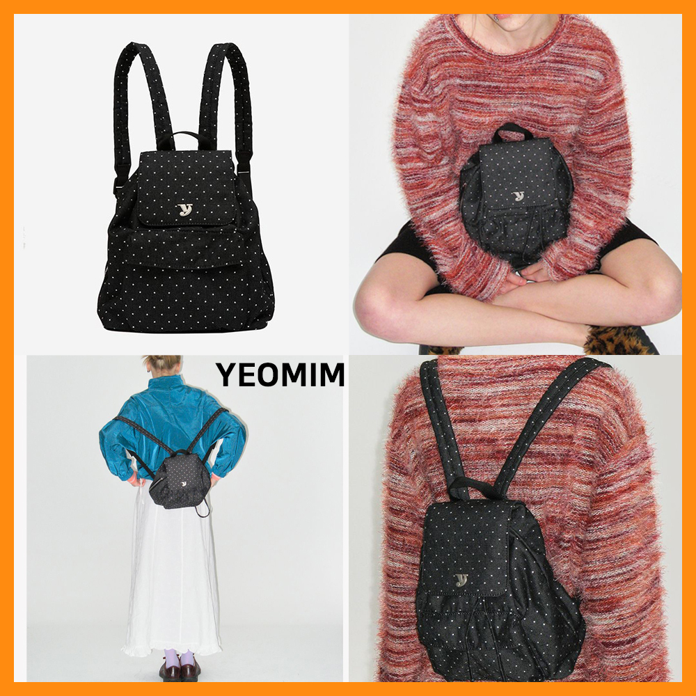 【YEOMIM】 mini day backpack star black ★送料・関税込★