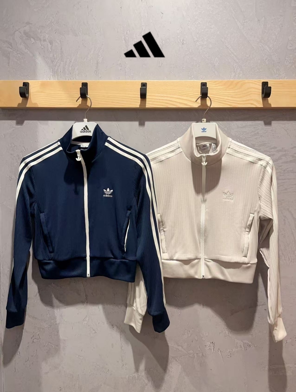 adidas originals トラックジャケット ショート セット可 - navy