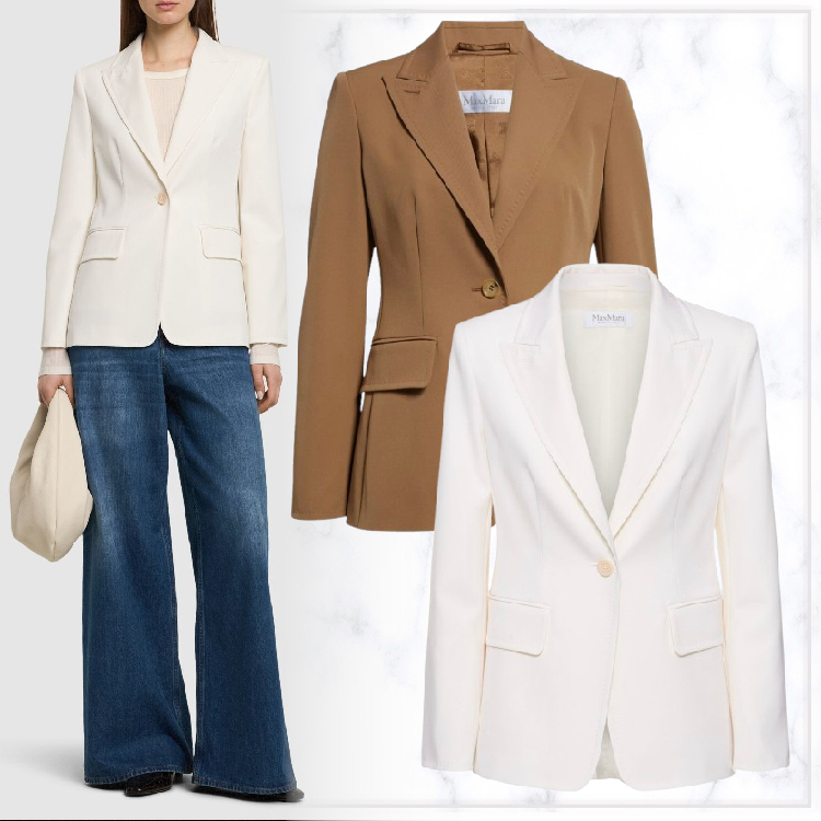 【Max Mara】PALCHI◆バージンウール◆ミディアムブレザー