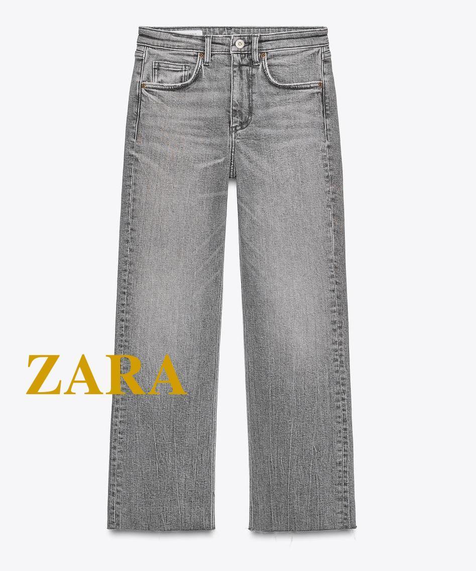 ☆ドイツ発*ZARA*新作*ハイウエストクロップドフレアデニム/GH☆