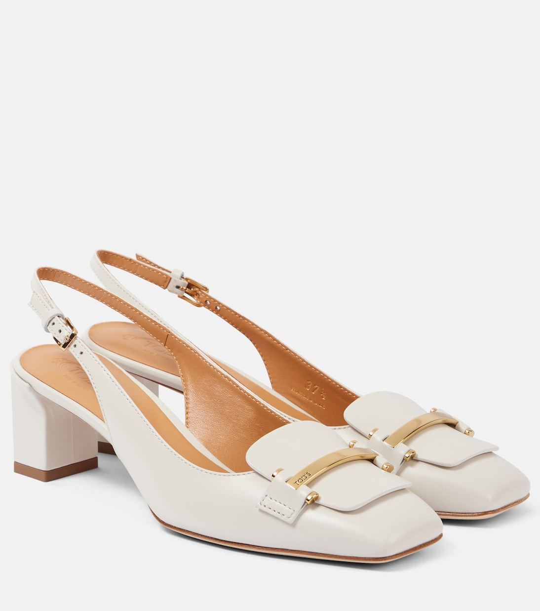 【Tod's】レザースリングバックパンプス