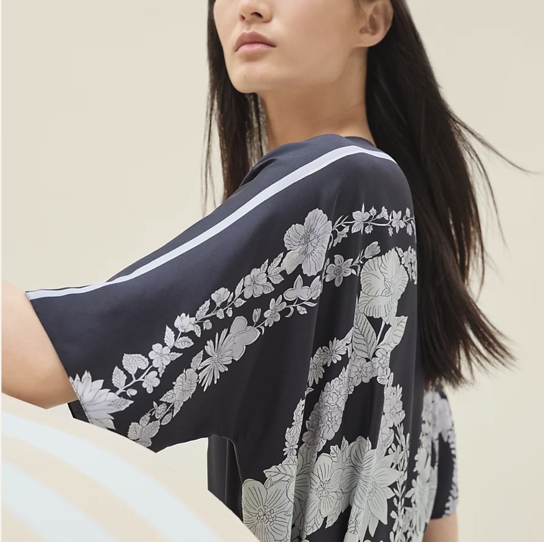 エレガント♪【 HERMES 】Brides de Gala en Fleursワンピース HERMES】エレガント☆ワンピース Brides de Gala en Fleurs