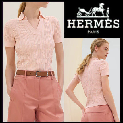ピンク系 HERMES(エルメス) ニット・セーター(レディース