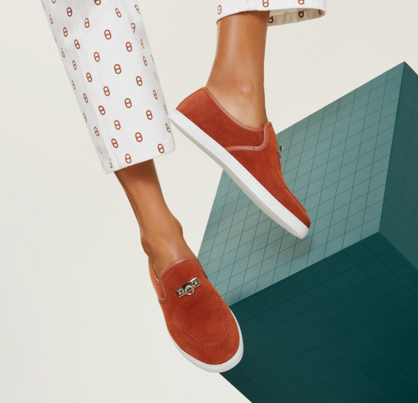 【カジュアル】HERMES 《ジュール》モカシン