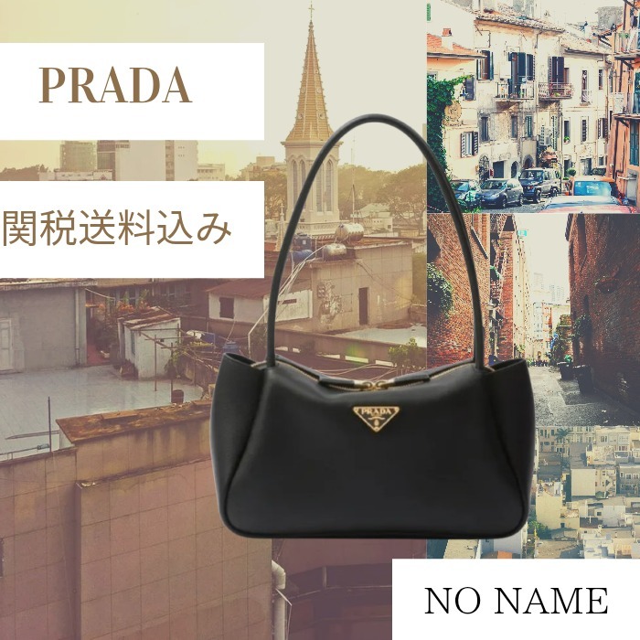 正規店【PRADA】ミディアム レザー ハンドバッグ