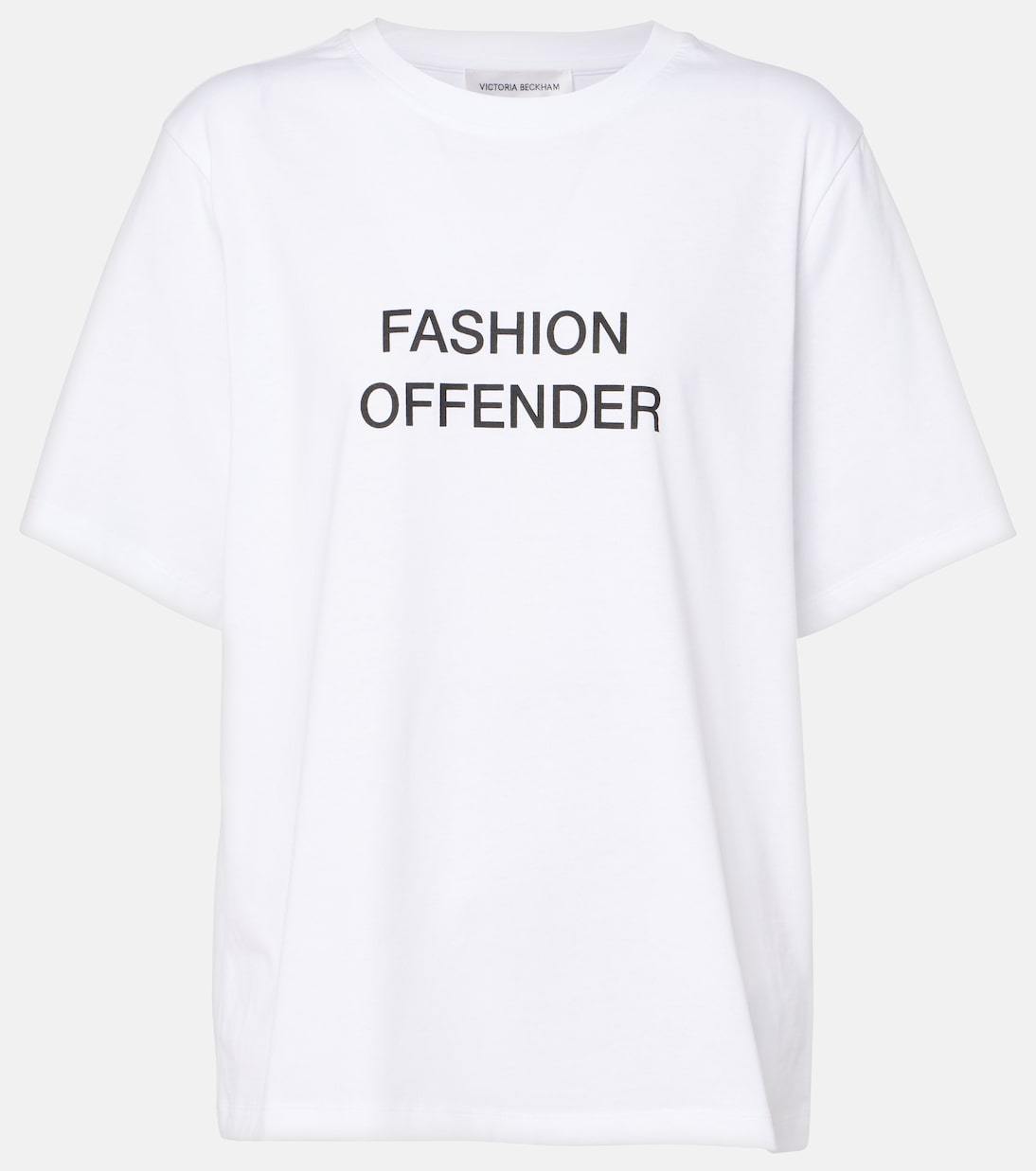 【Victoria Beckham】プリントコットンジャージTシャツ