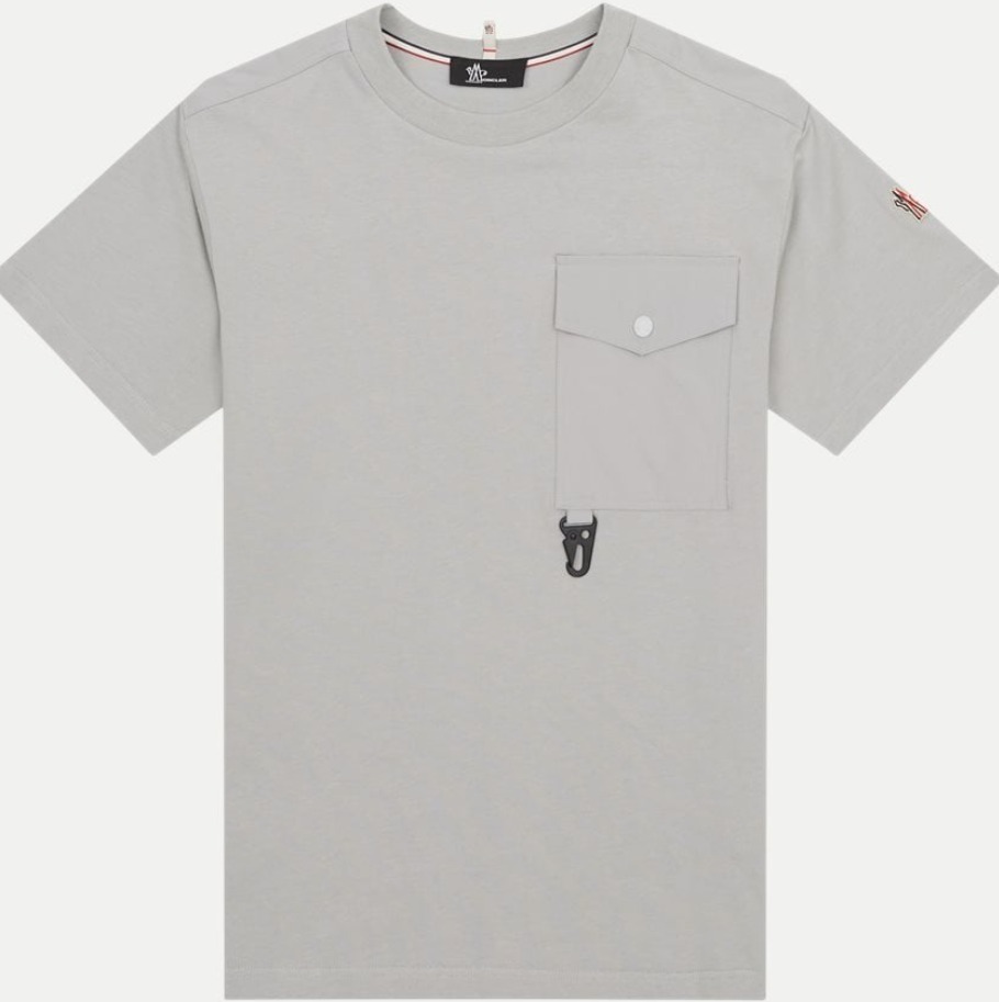 MONCLER GRENOBLE 2025春夏 異素材MIX ポケット付き 半袖Tシャツ
