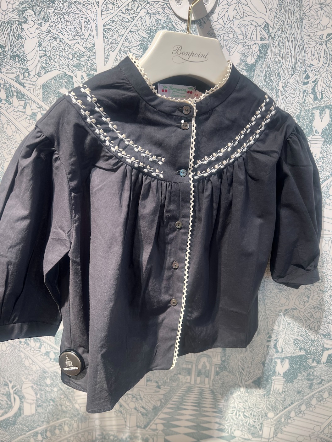 S05【Bonpoint】Elham 刺繍入りブラウス 4~8A (#099A)