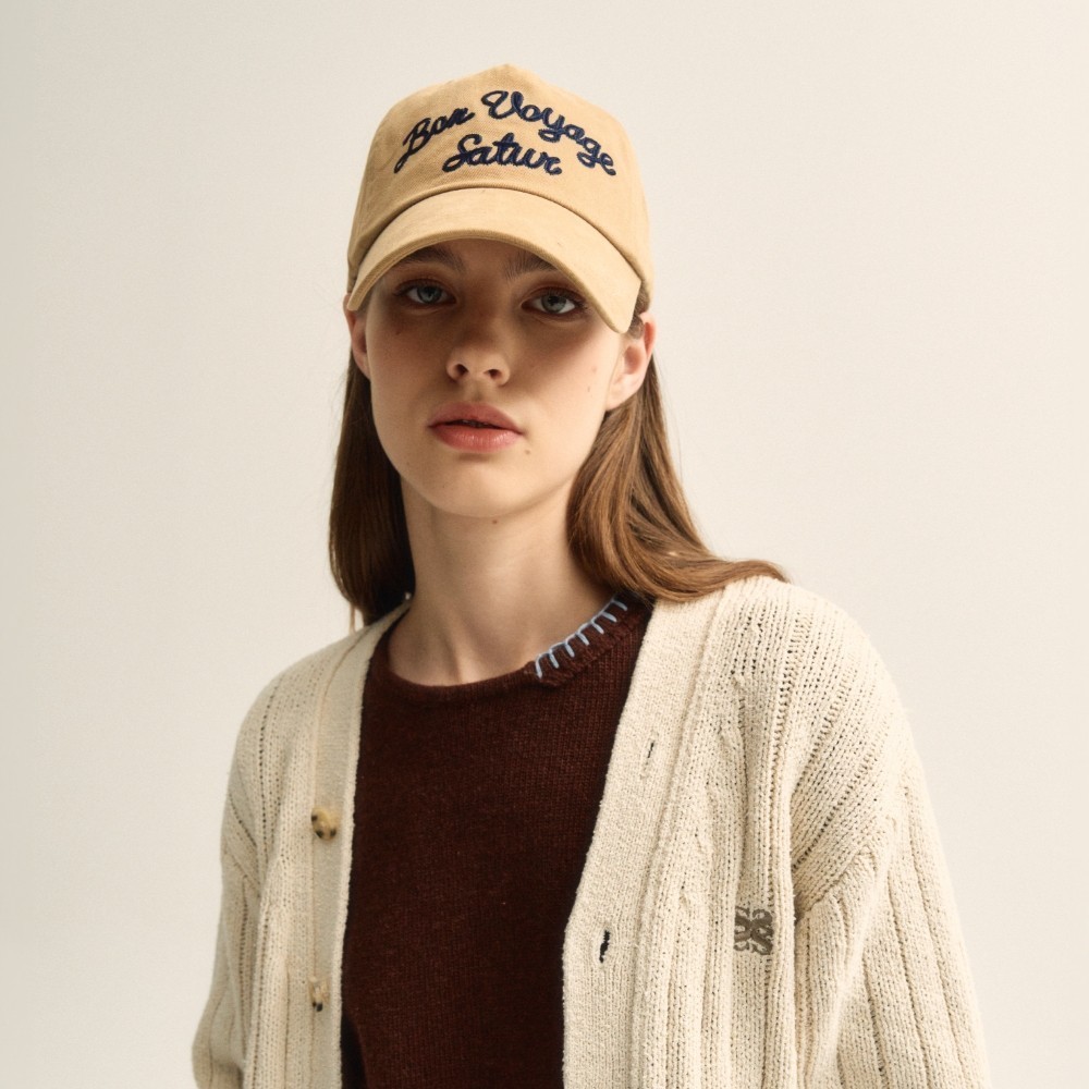 キャップ SATUR Bon Voyage 5 Panel Ball Cap Beige