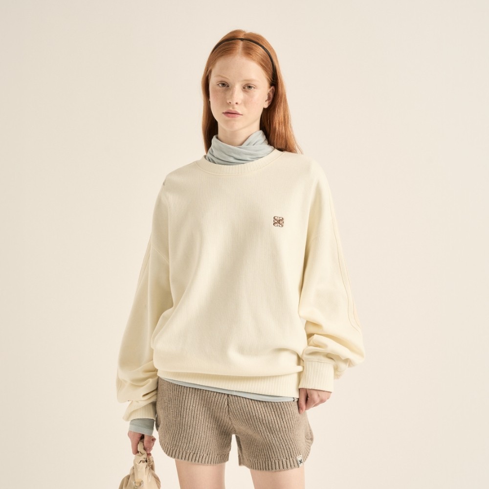 スウェット・トレーナー SATUR Lawton Sweatshirt Cream