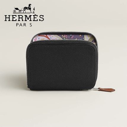 ブラック（黒）系 HERMES Silk In(エルメス シルクイン) 財布