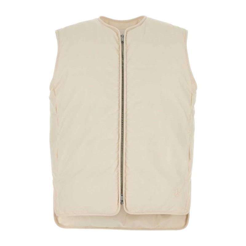 ダウンベスト Jil Sander Ivory cotton sleeveless down jacket