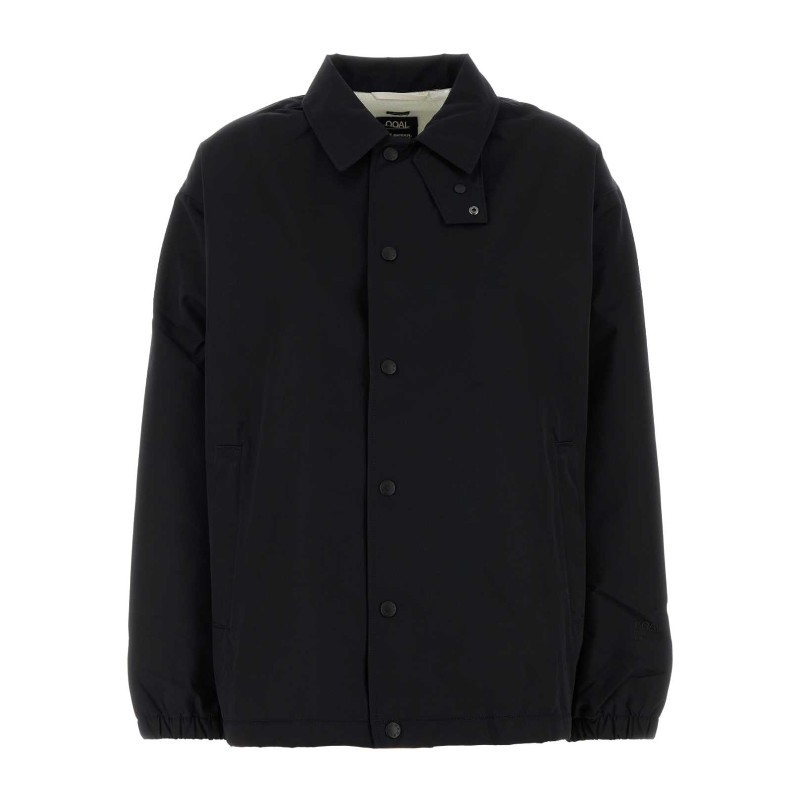 ジャケット nanamica FW24 Black polyester windbreaker  (SUAF368E K)