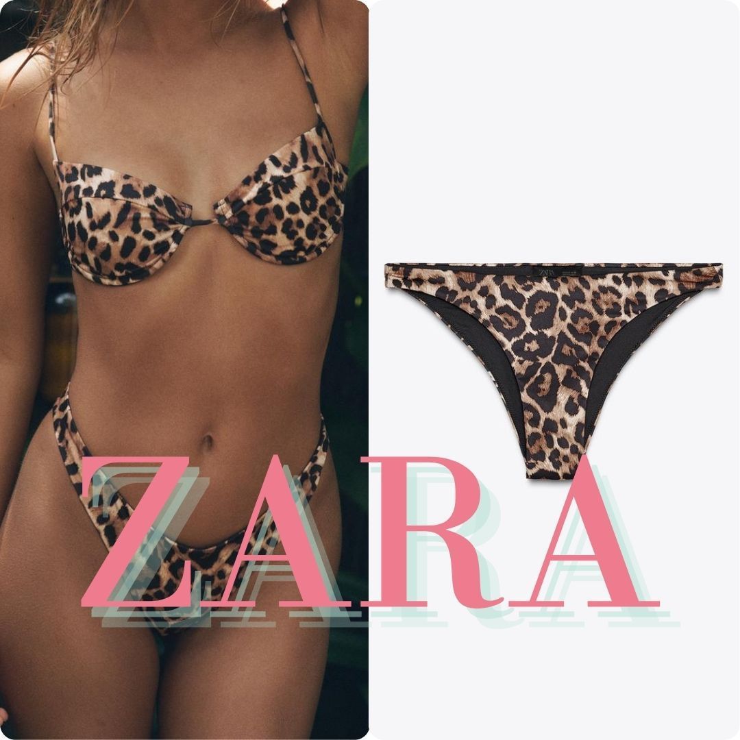ZARA アニマルプリント ビキニボトム 2910/018