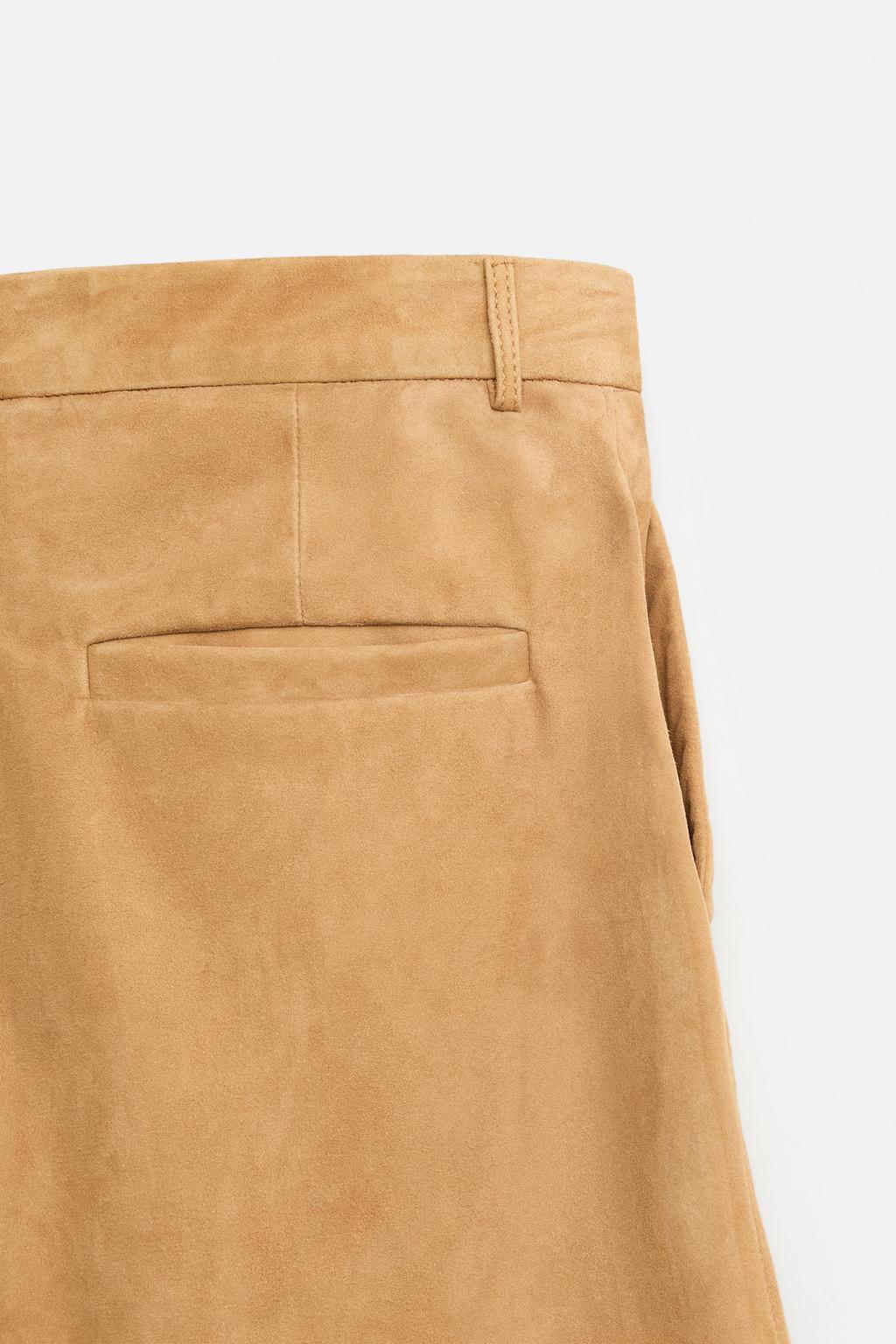 ★ドイツ発*ZARA*新作*本革スエードショーツ★ ☆ドイツ発*ZARA*新作*本革スエードショーツ☆