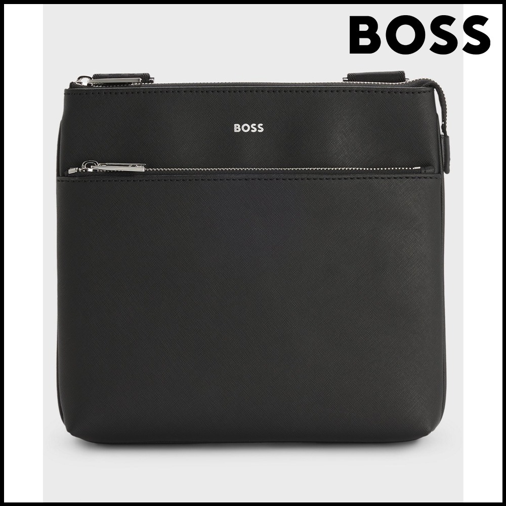 BOSS エンベロープバッグ ジップクロージャー ロゴディテール