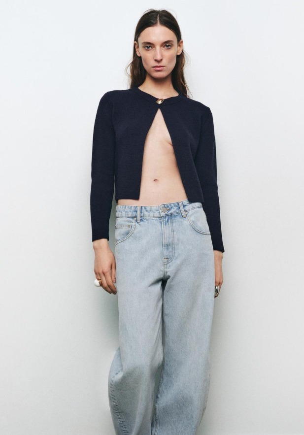 ZARA ゴールドボタンニットジャケット｜Yahoo!フリマ（旧PayPay