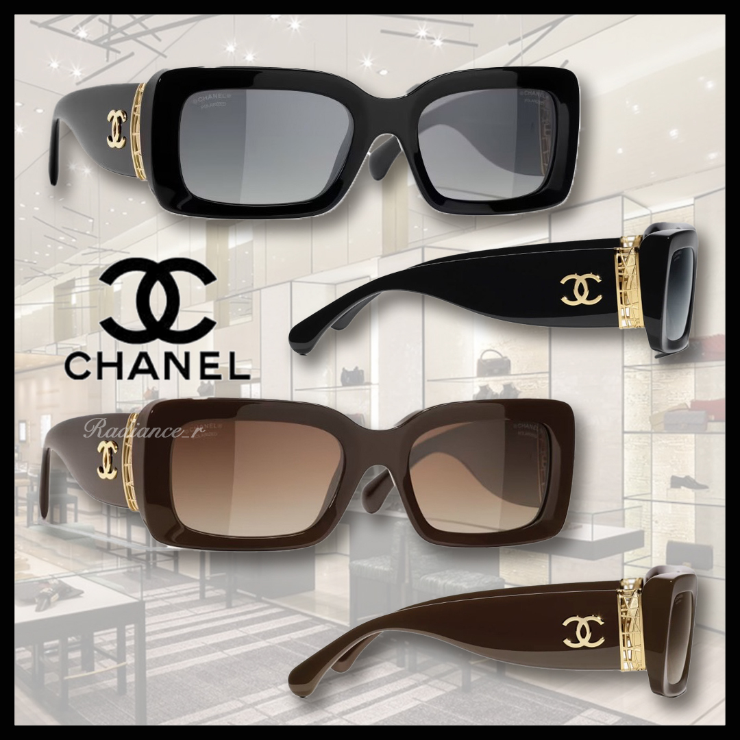 【セレブ気分♪】CHANEL レクタングル シェイプ アイウェア