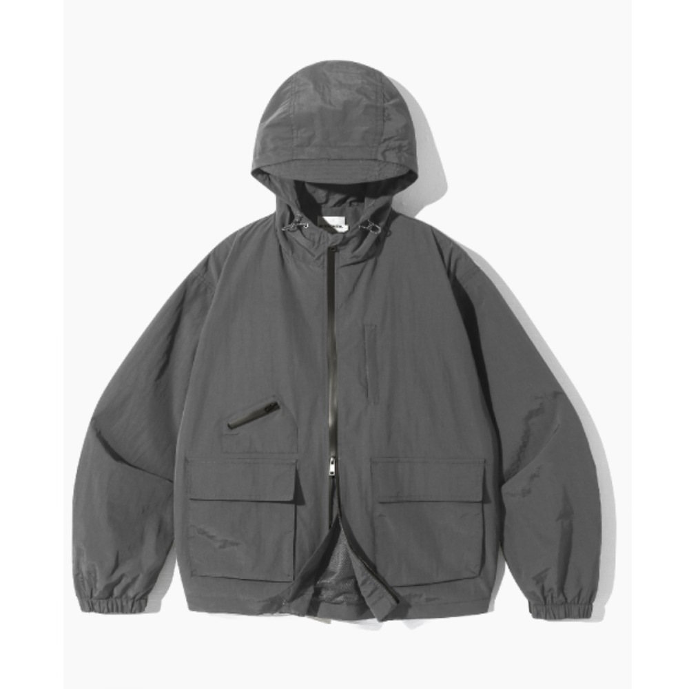 ブルゾン dimitriblack ASI 2WAY Authentic Hood Windbreaker Jacket Char