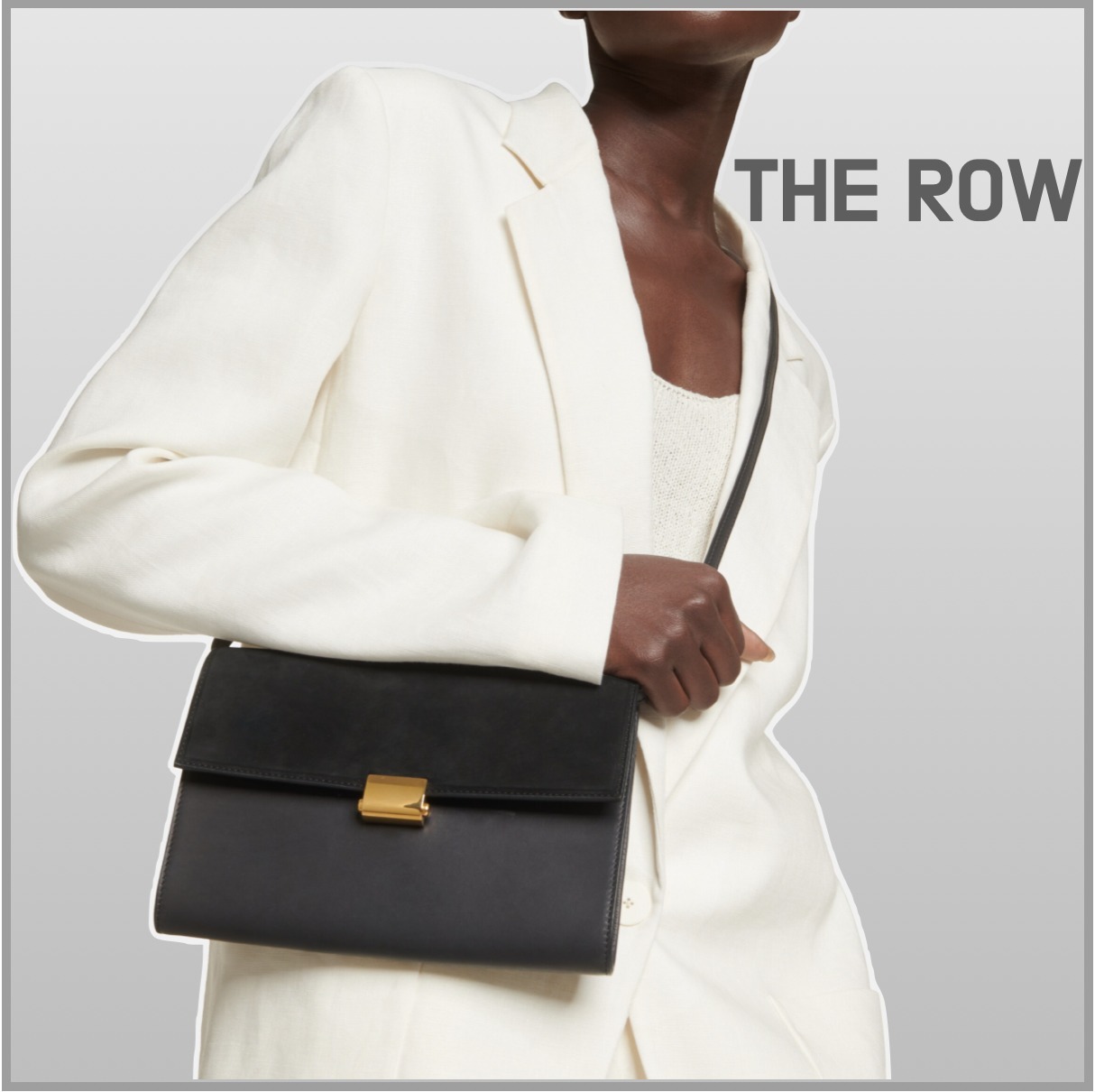 【THE ROW】 レディース クロスボディ レザー スエード 国内発送