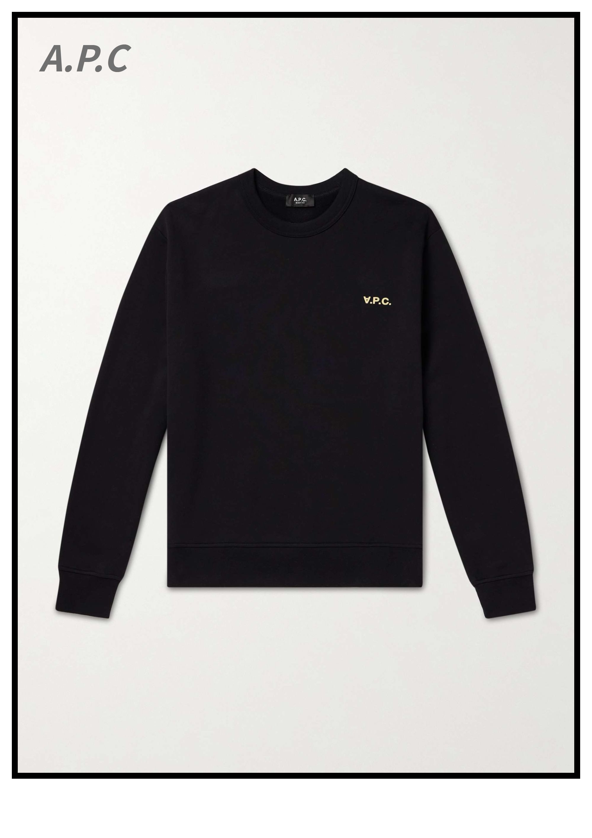 A.P.C オーガニックコットンジャージースウェットシャツ