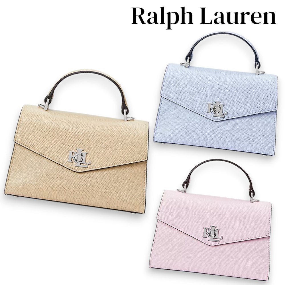 明るいカラー【Ralph Lauren】レザースモール Farrah サッチェル