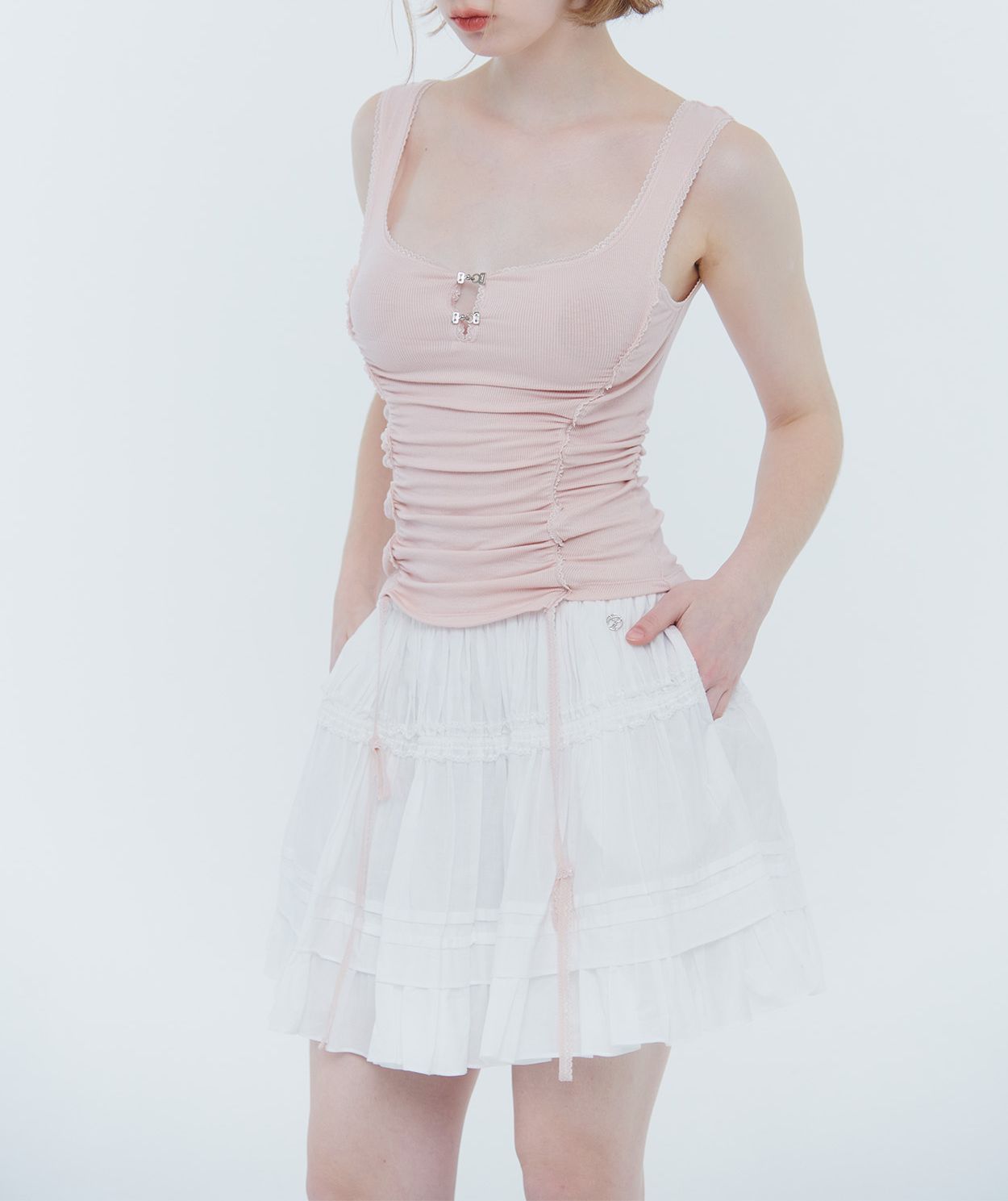 PAIN OR PLEASURE★韓国★人気★ARIEL TIERED SKIRT /追跡あり