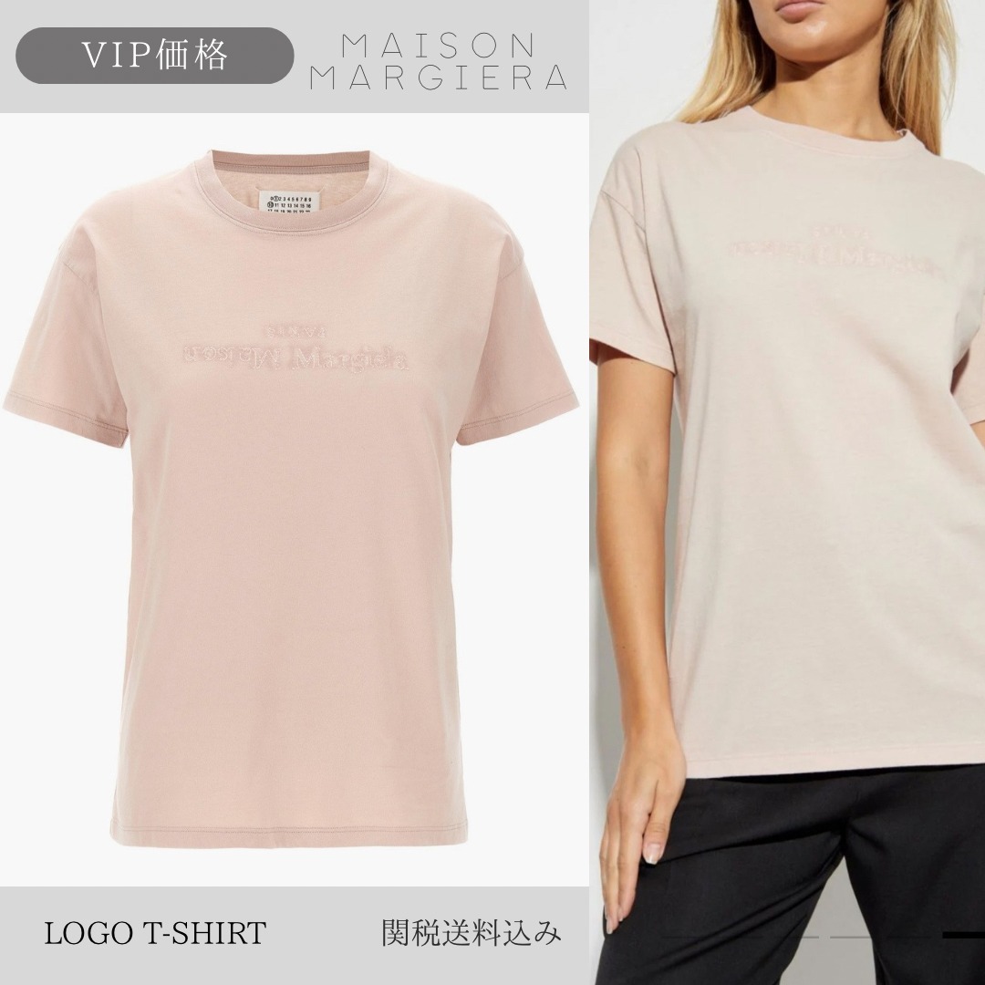 【数量限定VIP価格】Maison Margiera ロゴ刺繍Tシャツ コットン