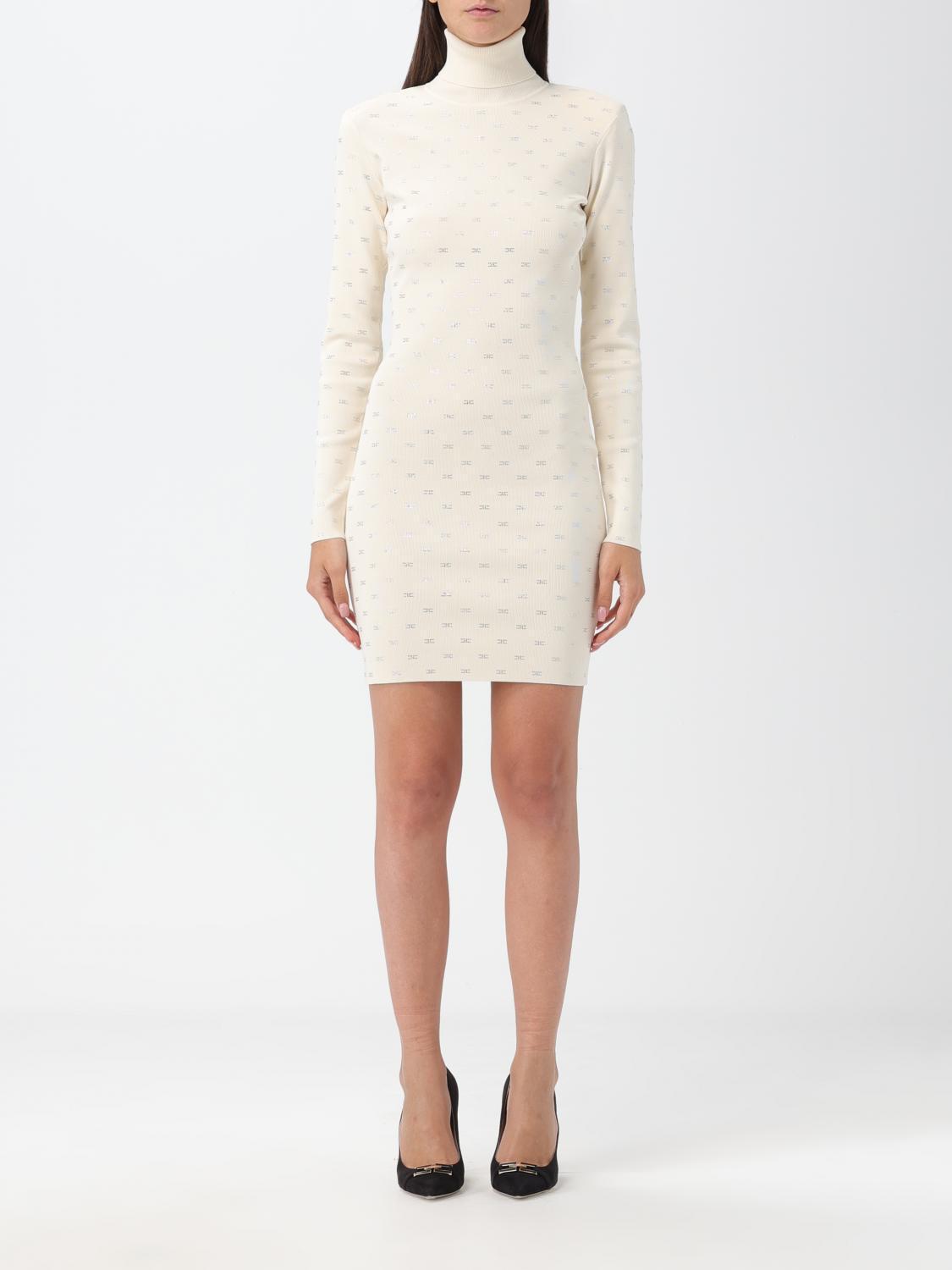 ワンピース ELISABETTA FRANCHI Woman Dress Yellow Cream AM08B 193