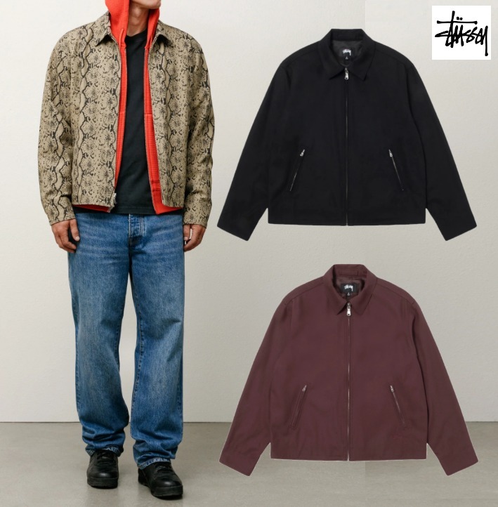 新作【STUSSY】GARAGE JACKET GABARDINE♪使える1枚♪カッコイイ